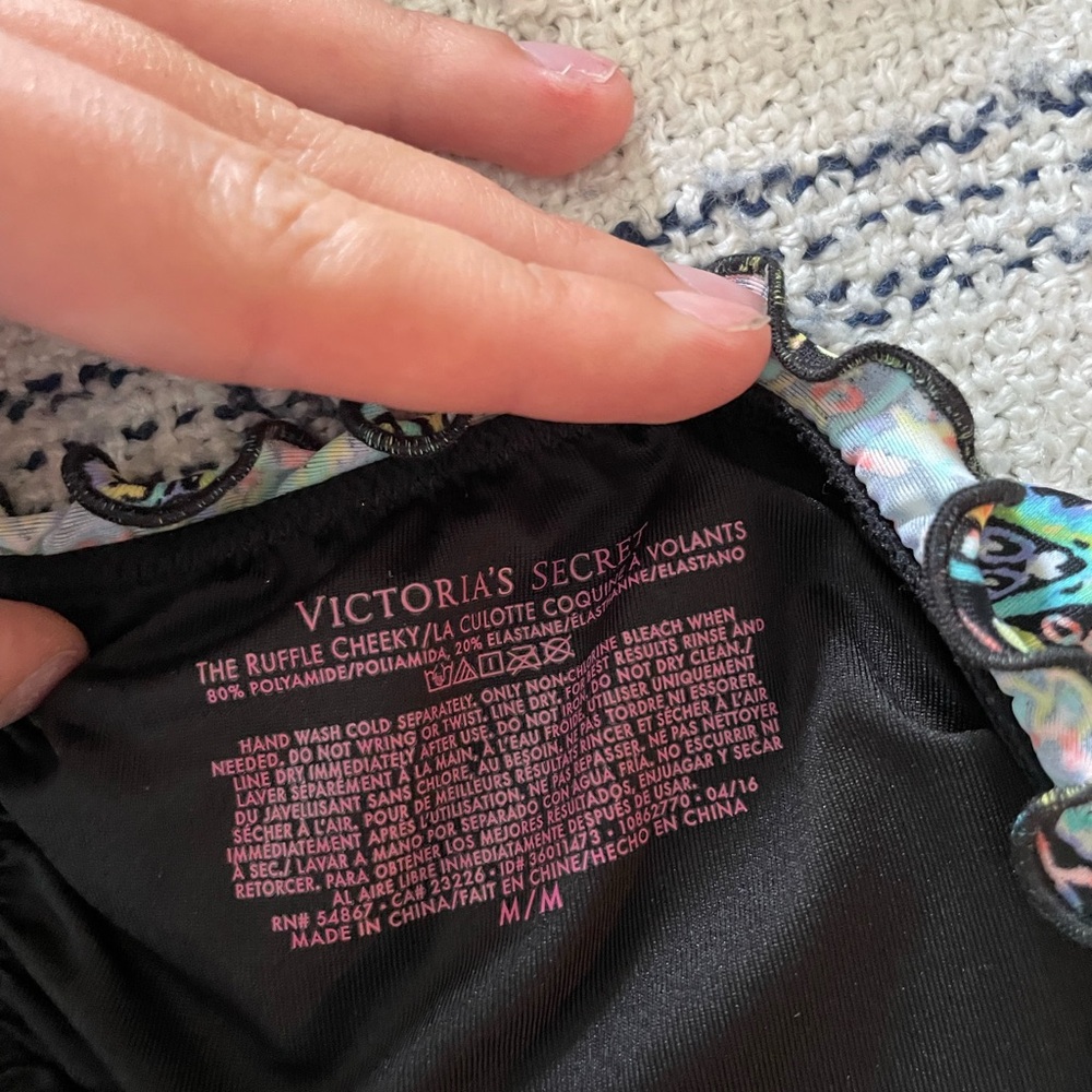 Victoria's Secret Multicolor Ruffle Cheeky Bottom - Picture 2 of 3
